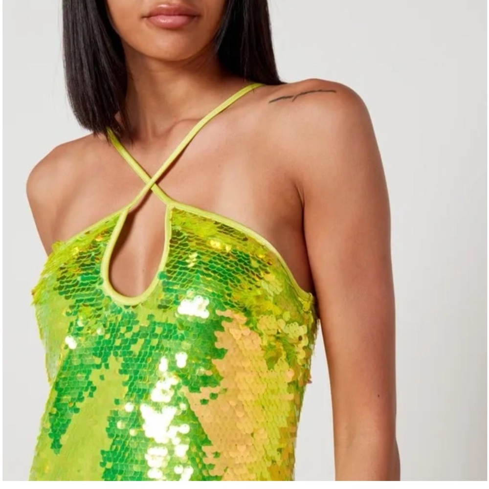 Sequin Green Dress. Small.